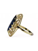 14K Yellow gold Sapphire Ring Vintage vrc005y